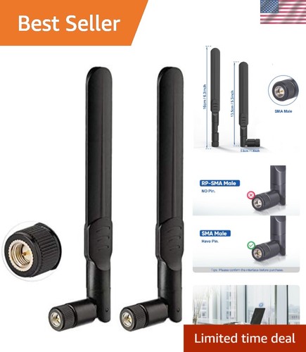Sma male lte antenna - antenna, 2-pack